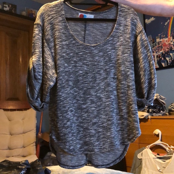 Free people marbled half sleeve sweatshirt - Picture 1 of 3